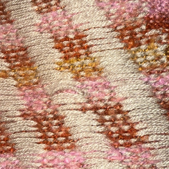 GJB New York Striped Mohair Blend Y2K Retro Boho Sweater- Medium- Made In Turkey - Picture 13 of 16